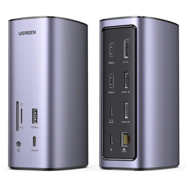 Station Hub USB-C Ugreen Revodok 12 en 1 Supporte PD (Power Delivery) 100W Recharge (90325)