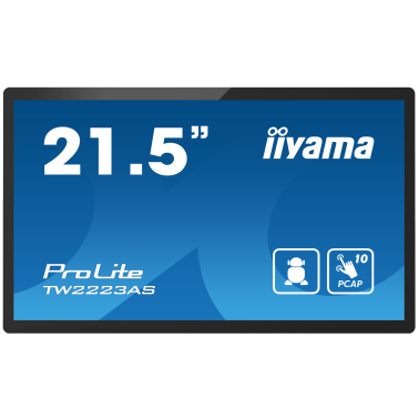 Ecran tactile interactif Full HD PCAP 10pt 21.5'' IIYAMA PROLITE TW2223AS-B3
