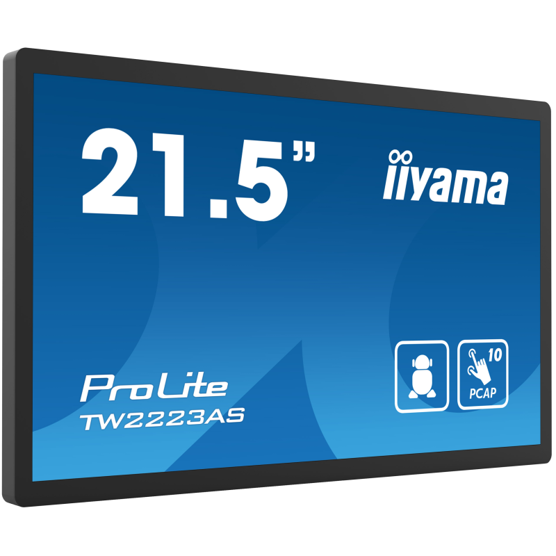 Ecran tactile interactif Full HD PCAP 10pt 21.5'' IIYAMA PROLITE TW2223AS-B3