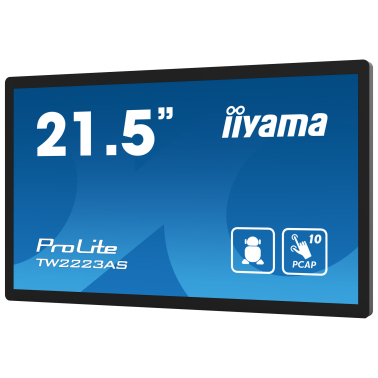 Ecran tactile interactif Full HD PCAP 10pt 21.5'' IIYAMA PROLITE TW2223AS-B3