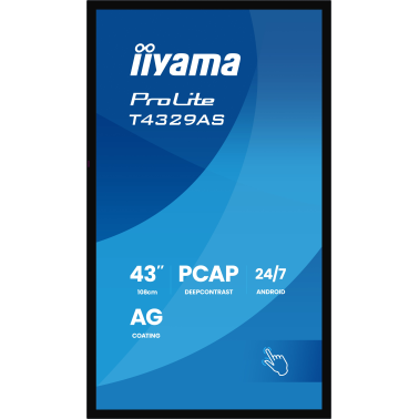 Ecran INTERACTIF TACTILE 43 POUCES IIYAMA PROLITE T4329AS-B1AG