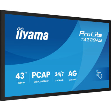 Ecran INTERACTIF TACTILE 43 POUCES IIYAMA PROLITE T4329AS-B1AG