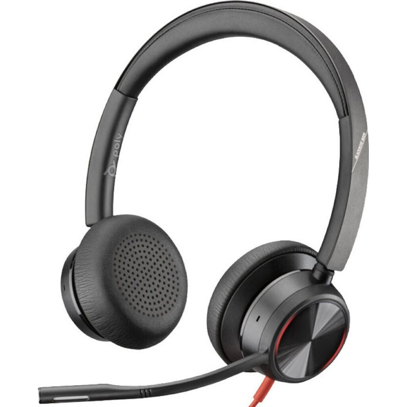 HP Poly Casque BLACKWIRE 8225 USB-C Headset +USB-C/A Adapter