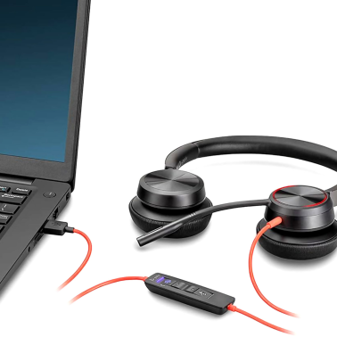 HP Poly Casque BLACKWIRE 8225 USB-C Headset +USB-C/A Adapter