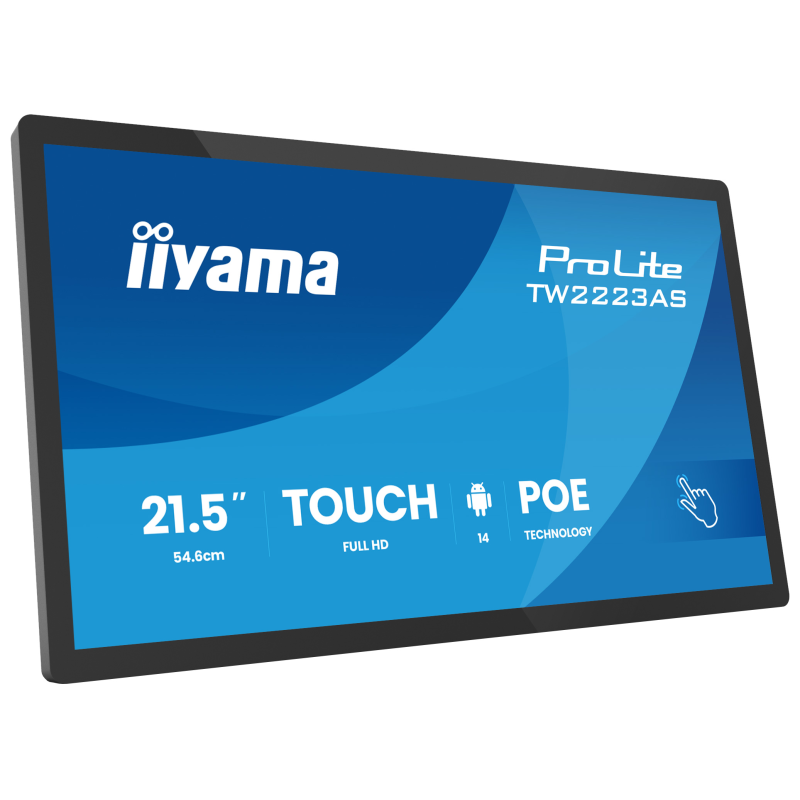 Ecran tactile interactif 21.5" Full HD IIYAMA PROLITE TW2223AS-B3P