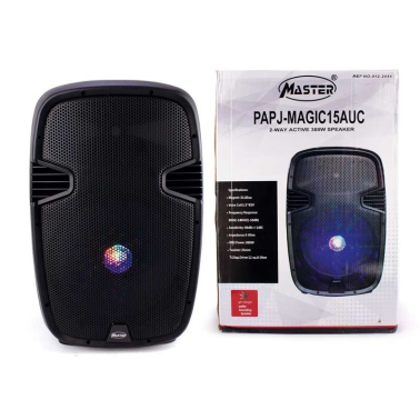 Enceinte active 300W USB/SD/MP3/BLUETOOTH PAPJ-MAGIC15AUC MASTER
