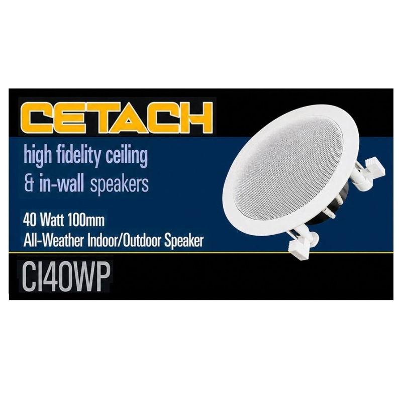 Enceinte sonore murale ou plafonnier étanche 40W - Cetach C140WP
