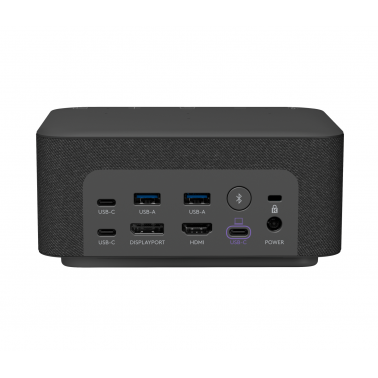 LOGI DOCK Station d'accueil tout-en-un avec contrôles pour les réunions et haut-parleur