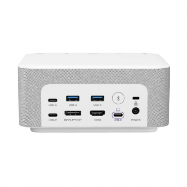 LOGI DOCK STATION D'ACCUEIL TOUT-EN-UN AVEC CONTRÔLES POUR LES RÉUNIONS ET HAUT-PARLEUR