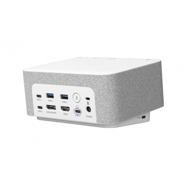 LOGI DOCK STATION D'ACCUEIL TOUT-EN-UN AVEC CONTRÔLES POUR LES RÉUNIONS ET HAUT-PARLEUR