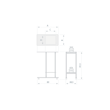 Table de projection UNIVERSELLE - 2X3 ST007